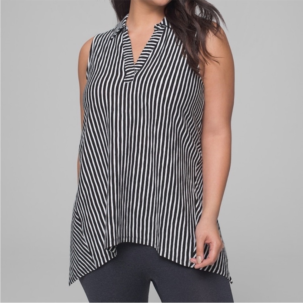 NEW Soma Sleeveless Striped Tunic Top